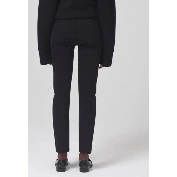 CITIZENS OF HUMANITY SKYLA MID RISE CIGARETTE LEG JEANS PLUSH BLACK NWT $198 24 - Picture 14 of 15